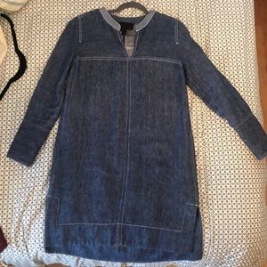 J Crew denim shift dress size 2